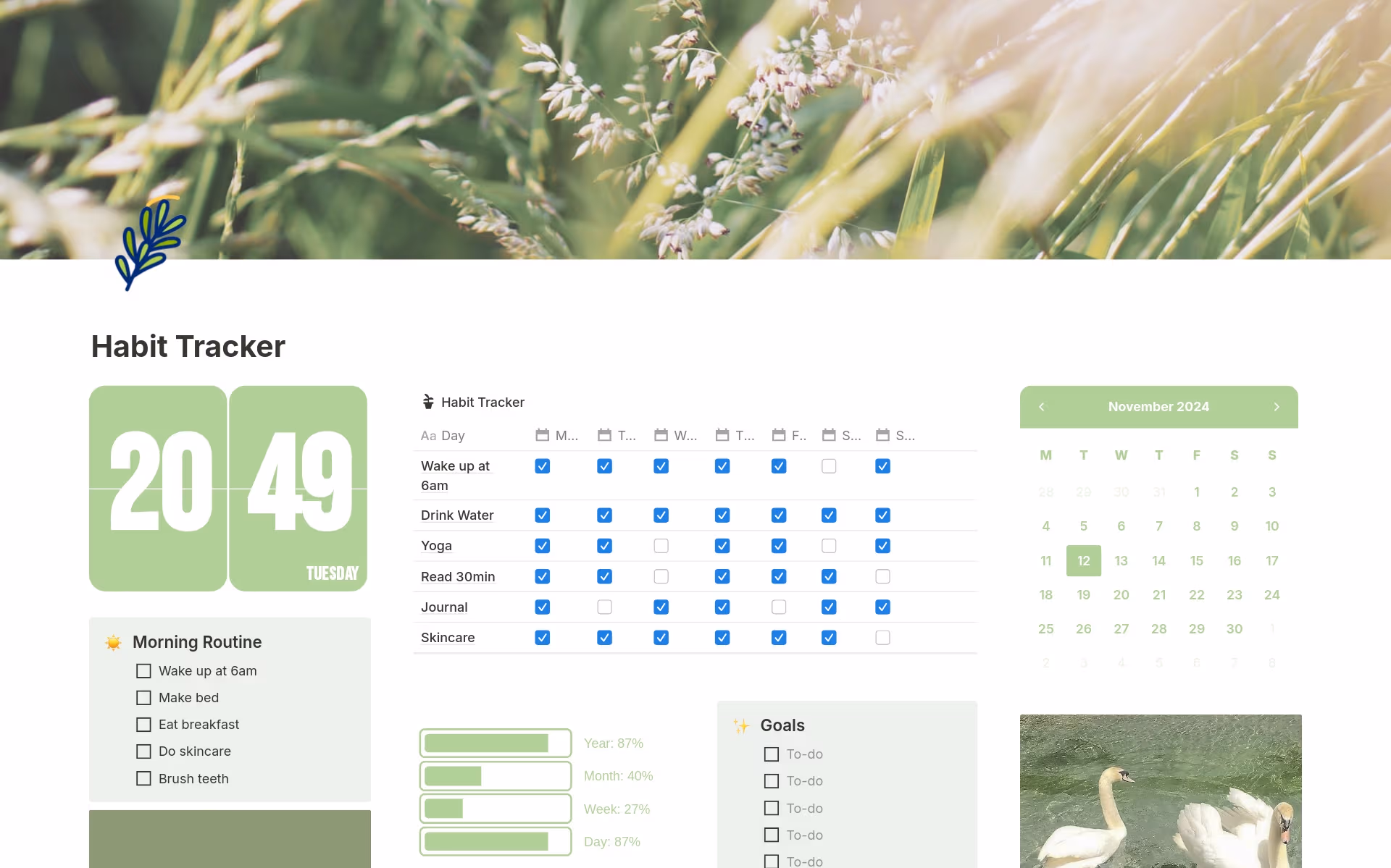 Habit Tracker 259 Template