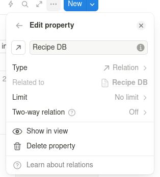 Calendar Relation Property